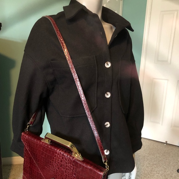 No Tags - black Cardigan or top with cream buttons and pockets - Picture 2 of 7